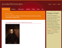 Tablet Screenshot of jagerneyndorff.nl